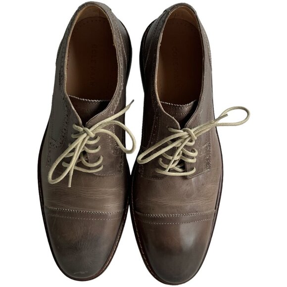 Cole Haan Mens Williams Welt Leather Oxfords Size 10.5 M Brown Business C21323 - Picture 6 of 14